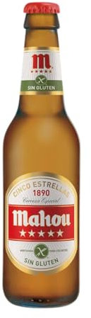 Cerveza Caja de 24 unidades Mahou sin Glúten Botellín Tercio 33 cl