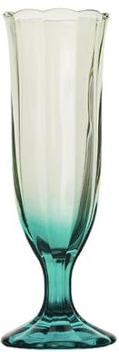 Jarsense Verres à champagne à pied orange-vert 200 ml – Verre dégradé épais pour vin et événements