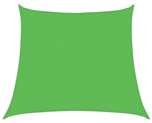 vidaXL Sonnensegel, UV Schutz Sonnenschutz für Terrasse Balkon Garten, Windschutz Wetterschutz Trapezform, Sonnendach, 160g/m² Hellgrün 4/5x4m HDPE