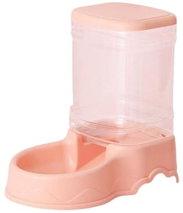 3.8L Pet Feeder Pet Water Fontana Bevande Bowl Alimentatore Automatico Pet Pet Large Cat Dog Food Dispenser, rosa-Feeder