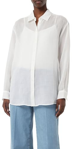 Comma Semitransparente Ramie-Bluse in Oversize