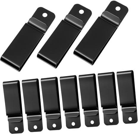 ifundom 10pcs Metal Belt Clip Key Ring Holder for Backpack and Belt Clip Hooks for Bag Hardware Supplies and Convenient Storage