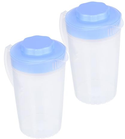 BESPORTBLE 2pcs Pitcher and Household Water Kettle Set Lid, Large Capacity Cool-Resistant Juices Pitcher for Home Use