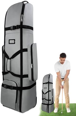 Reise-Golftaschen Mit Rädern Für Flugreisen Faltbar Wasserdicht Reise