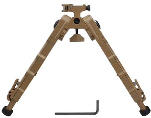 V9 Einstellbare Zweibein, Taktisch 360 Grad Schwenkbar Bipod, 1913 Picatinny-Schiene Zweibein Gewehr, Leichtes Stabiles, Direkt an System Befestigen, für Gewehrauflage