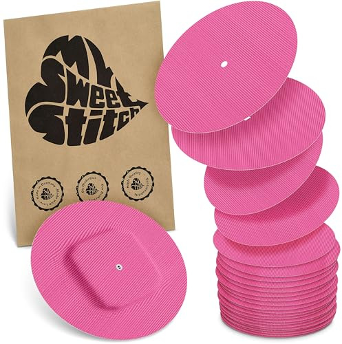 MySweetStitch – 10–25× Cerotto Simplera rotondo, overpatch Ø 70 mm, delicato sulla pelle, impermeabile e traspirante (Rosa, 25)