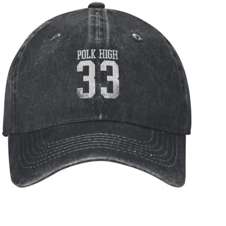 IWURYCX Baseballkappe Polk High 33 (AL Bundy) Unverzichtbar. Angelhut-Hüte Schaumstoff-Party Hut-Hut-Baseball-Männer Frauen