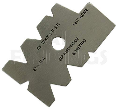 Gewindeschneidlehre, 55 Grad, für BSW / BSF / BA und ACME, Schrauben-Schneidewerkzeug