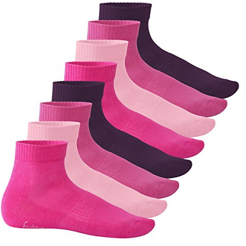 Footstar Damen & Herren Kurzschaft Socken mit Frottee-Sohle (8 Paar) Sneak It!