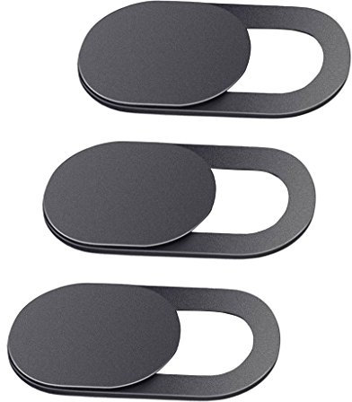B Baosity 3pcs Cache Webcam Autocollant Coulissant Couverture de Caméra Frontale Ultrafin