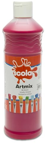 Scola Artmix 600ml Botellas Listo Mix Craft Póster Pintura Carmesí