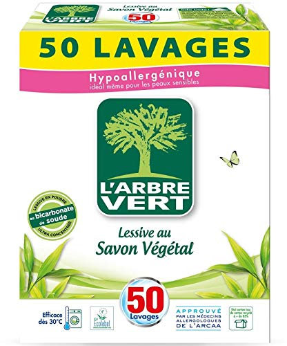 L'ARBRE VERT - Lessive Poudre 2.5Kg - Lot De 2 - Vendu Par Lot