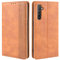 HualuBro Funda para Realme X2 / Realme XT, Carcasa de Protectora Cuero PU Billetera Cartera Plegable Funda [Ranuras de Tarjeta] Flip Cover para OPPO K5 / Realme XT/Realme X2 Case (Marrón)