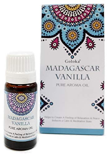 Aceite esencial Vainilla. Bote oscuro de cristal. Tapón de rosca con dosificador. 10 ml.