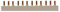 Phasenschiene Kammschiene Sammleschiene 3polig 210mm Stift