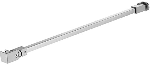 Serene Valley Frameless Shower Door Stuctural Support Arm, Wall-to-Glass Support Bar for 1/4, 5/16 and 3/8 Glass, 16-in (400mm) in Brushed Nickel Finish (23.6-INCH (600MM), Brushed Nickel)