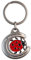 happyROSS Porte-clés avec jeton de chariot - Bonne chance, métallique, 75x40mm