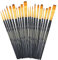 Transon 20pcs Bulk Art Painting Brush Set for Acrylic Watercolor Gouache Hobby Craft Face Painting