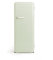 CREATE / RETRO FRIDGE 150 MARBLE/Frigorífico verde pastel maneta mármol con congelador 281L / 102W, bajo consumo, 150cm, 3 estantes, regulador temperatura, botellero, 60x60x150cm