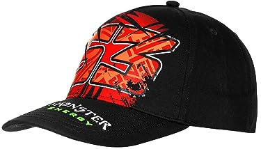 VR46 BAGNAIA - Monster DUAL LINE,Cap,Uomo,Black,