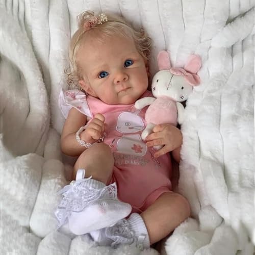 MAIHAO 19 Zoll Babypuppen Lebensechte Puppe Reborn Babys Puppen Realistische Reborn Mädchen Körper aus weichem Vinyl Reborn Babypuppe 49 cm Kinder Spielzeug Geschenke