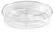 Decorspace Sottovaso Rotondo Plato per vasi Colorati da Esterno e Giardino (20 cm, Trasparente)