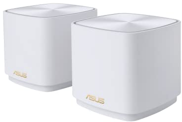 ASUS ZenWiFi XD4 Plus - Sistema Mesh WiFi 6 AX1800 (fino a 306 m², AiMesh, AiProtection, Parental control, Router App), set da 2, Bianco