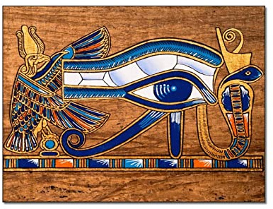 QITEX Leinwand Bilder 40x60cm (Kein Rahmen) Bilderposter Ägypten Auge des Horus GemäldeZimmer Dekor Badezimmer Dekor Leinwanddruck Poster und Bilddruck Moderne Familie Schlafzimmer Dekor