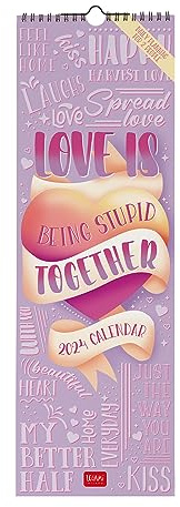 Legami - Wall Calendar 2024, 12 Months and Annual Planner 2025, Space for Notes and Notes, Number of the Week, Zodiac Signs and International Holidays, Single Cellophaning, 16x49cm