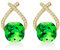 YONVUN Austrian Crystal Drop Dangle Earrings | Plated 18K/Rose Gold Zircon Gemstone Birthstone Hanging Dangly Stud Earrings Jewelry Gift for Wife Mom Daughter Girlfriend
