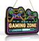 ANHUIB Décoration Gamer,Deco Chambre Gaming,Panneau en Bois Gaming Decoration Murale,Poster Gaming Decoration Chambre Ado Garcon