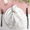 Ganekihedy 10 pièces Gaze Gaze Serviettes froissées Serviettes de Table Serviettes en Coton Doux Serviettes de Table décoratives pour la fête de Mariage de noël（Blanc，40x40 cm ）