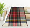 HGOD DESIGNS Schottisches Schottenkaro, rot und weiß, Wolle, Karomuster, Flanell, Fleece, Bettdecke, Überwurf, Decke, leicht, gemütlich, Plüschdecke für Schlafzimmer, Wohnzimmer, Sofa, Couch, 130 x