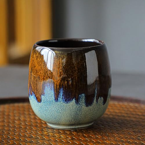 ERBO Tazas de espresso de 80 ml, pequeñas tazas de café, taza de café de cerámica, taza de café, taza de café, taza de café de cerámica, taza de espresso, café moca, taza de diseño artístico