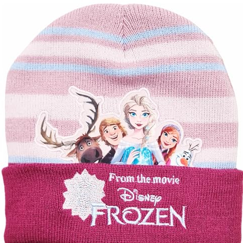 Weiche und warme Wintermütze für Kinder Frozen (Rosa)