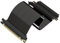 LINKUP - AVA5 PCIE 5.0 Riser-Kabel | RTX5090 RX9070 GPU Bereit | x16 128GB/s Geschwindigkeit | PCIe 4.0 Kompatibel | Entwickelt für ITX | Einzelne Umgekehrte Gerade Schwarz 24cm (Gesamtlänge 27.5cm)