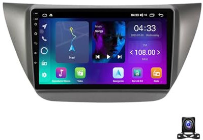 EsaSam Doppel DIN Radio Mit Navi, 9 Zoll Touchscreen, 2 Din Autoradio MP5 Player Für Mitsubishi Lancer IX 2006~2010 Unterstützt BT, Radio FM/RDS, DSP, Carplay/Auto, Lenkradsteuerung,4 core nf2 2g+32g