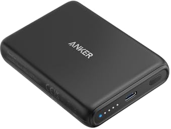 Anker 521 Magnetic Battery (PowerCore Magnetic 5K) Wireless Kabellose Powerbank mit 5,000mAh und USB-C Ladekabel, Kompatibel mit iPhone 13 Serie/iPhone 12 Serie