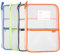 Netz-Dokumententasche, Nylon, Dokumententasche, Reißverschluss, A4, Studenten, Hausaufgaben, Bürobedarf, 4 Stück (Orange, Grün, Blau, Dunkelblau)