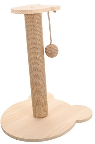 HAPINARY Rascador De Gato De Madera con De Sisal Árbol Rascador Multifuncional Torre Escaladora para Gatitos para Interiores