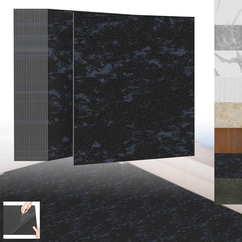 XINZI PVC Bodenbelag Selbstklebende Fliesen Vinylboden Selbstklebend, Vinylboden Bodenfliesen mit Holz-Effekt, 27 Vinyl Fliesen Klebefliesen Boden 2,51m² für Küche Wohnzimmer, Marineblau