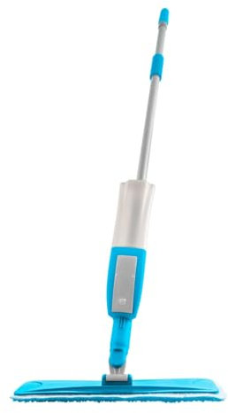 HOMESHOPA Microfibre Spray Mop With Reusable Pads, Wet Dry Kitchen Floor Cleaning, 360° Rotatable Dust Mop for Laminate Hardwood Vinyl Ceramic Tiles