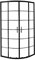 Milano Barq - Black Grid Offset Quadrant Shower Enclosure - 900mm x 760mm