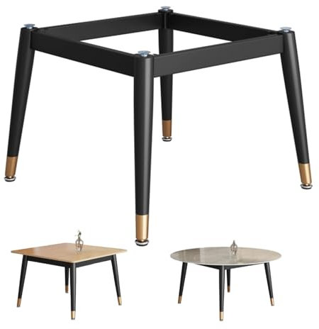 Vierkant Tischgestell Bein Bürotisch Stützbein Für Tischplatten Aus Glas Marmor Und Holz Tischkufen Aus Metall Für Drinnen Und Draußen(90x90x72cm)