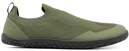 earthinglife unisex bred barfoot barfota grounding sko för earthing tåbox slip on skor ventilerande bekväma minimalistiska promenadskor, Oliver Green, 40 EU