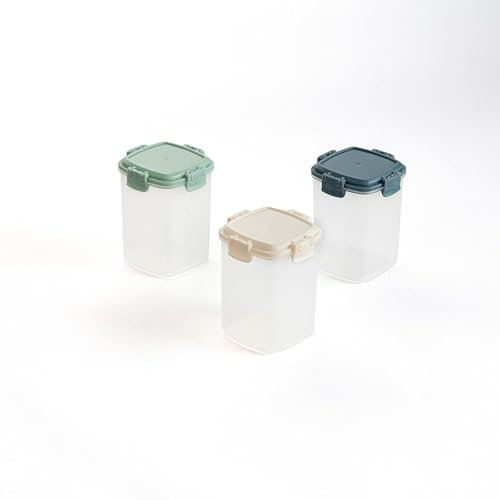 Quid Minimal Set 3 Recipientes Herméticos Plástico 18x6x8cm Pp – Polipropileno Apto Microondas Apto Frigorífico