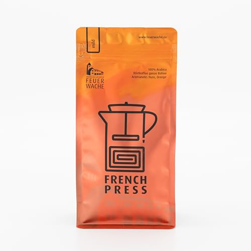 FEUERWACHE Rösterei Kaffee French Press Blend mild, 250g ganze Bohnen