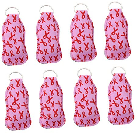 4 Sätze Duft und Kosmetikflaschen mit Schlüsselanhängern Teiliges für Handdesinfektionsgel für Reisen und Unterwegs