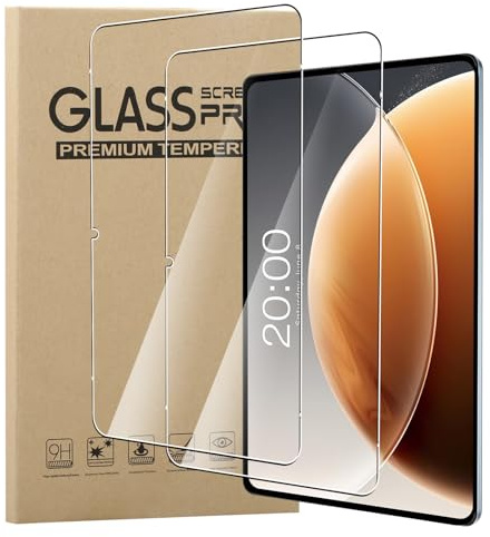 MEMELOKA Schutzfolie für Teclast T65/T65 Plus/TABWEE T60 Pro 13.4 Zoll, 2 Stück [Hohe Empfindlichkeit][Anti-Bläschen][Anti-Fingerabdruck] 9H Härte Anti-Kratzen Gehärtetes Displayschutz