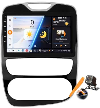 M6 pro3,Autoradio Android 15.0 Navi 2 DIN Stereo für R-enault Clio 4 2012-2019 Sat GPS Navigation 10 Zoll Cartablet DVD Multimedia Player FM BT Receiver mit Carplay 4G 5G WiFi DSP SWC